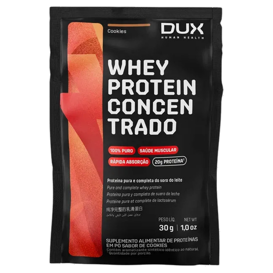 Whey Protein Concentrado Sachê DUX Morango