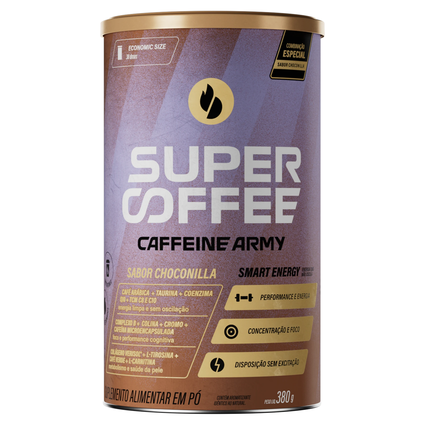 SuperCoffee Choconilla 380g Economic Size Caffeine Army