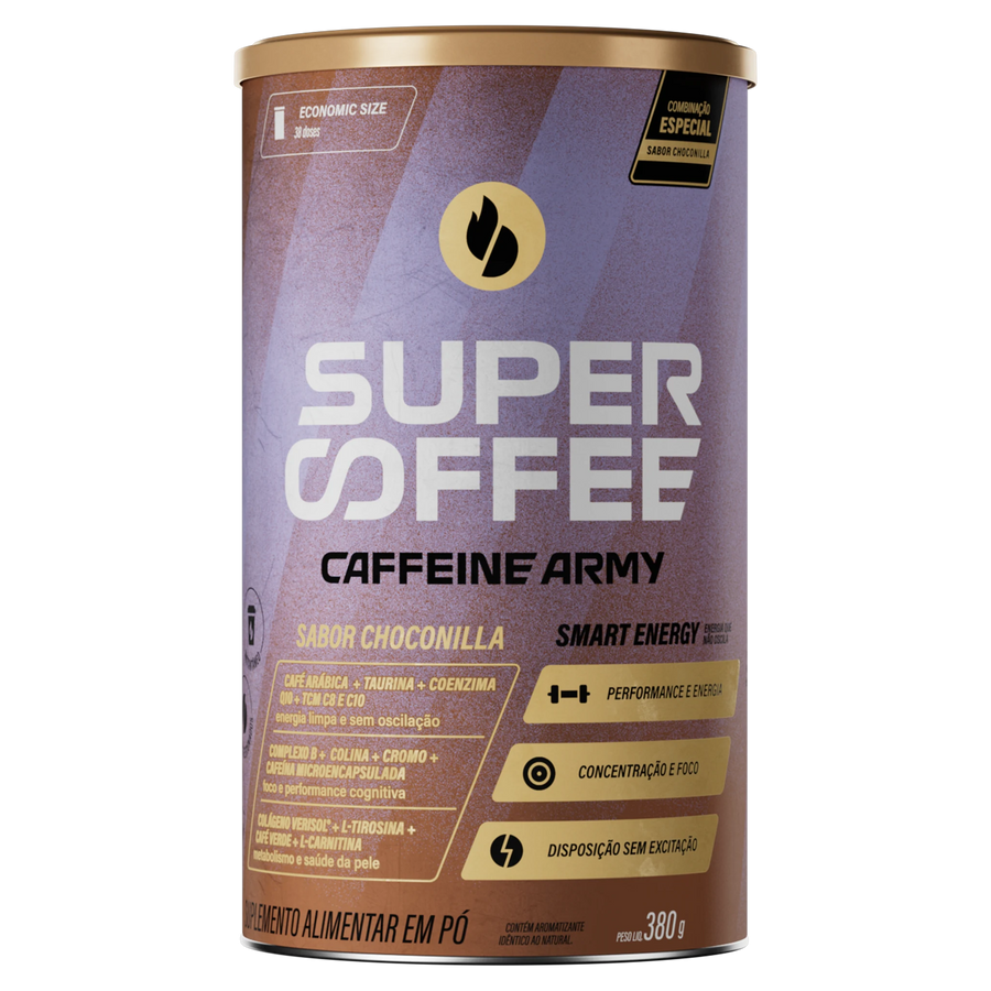 SuperCoffee Choconilla 380g Economic Size Caffeine Army