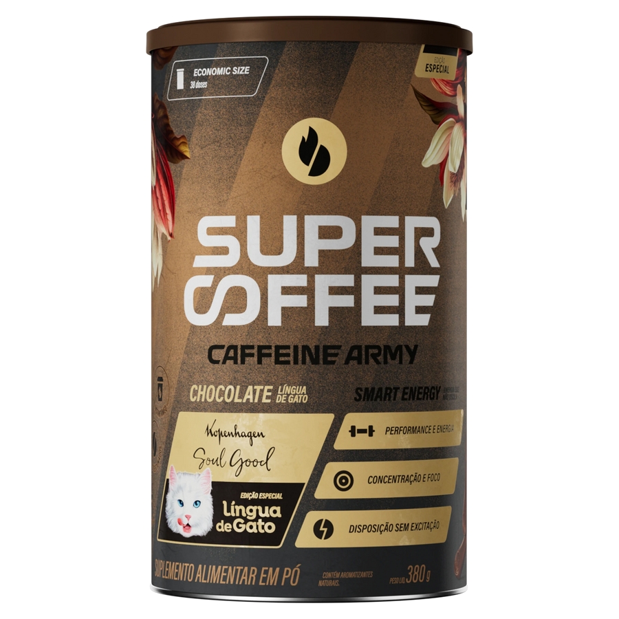 SuperCoffee Chocolate Língua de Gato 380g Kopenhagen Economic Size