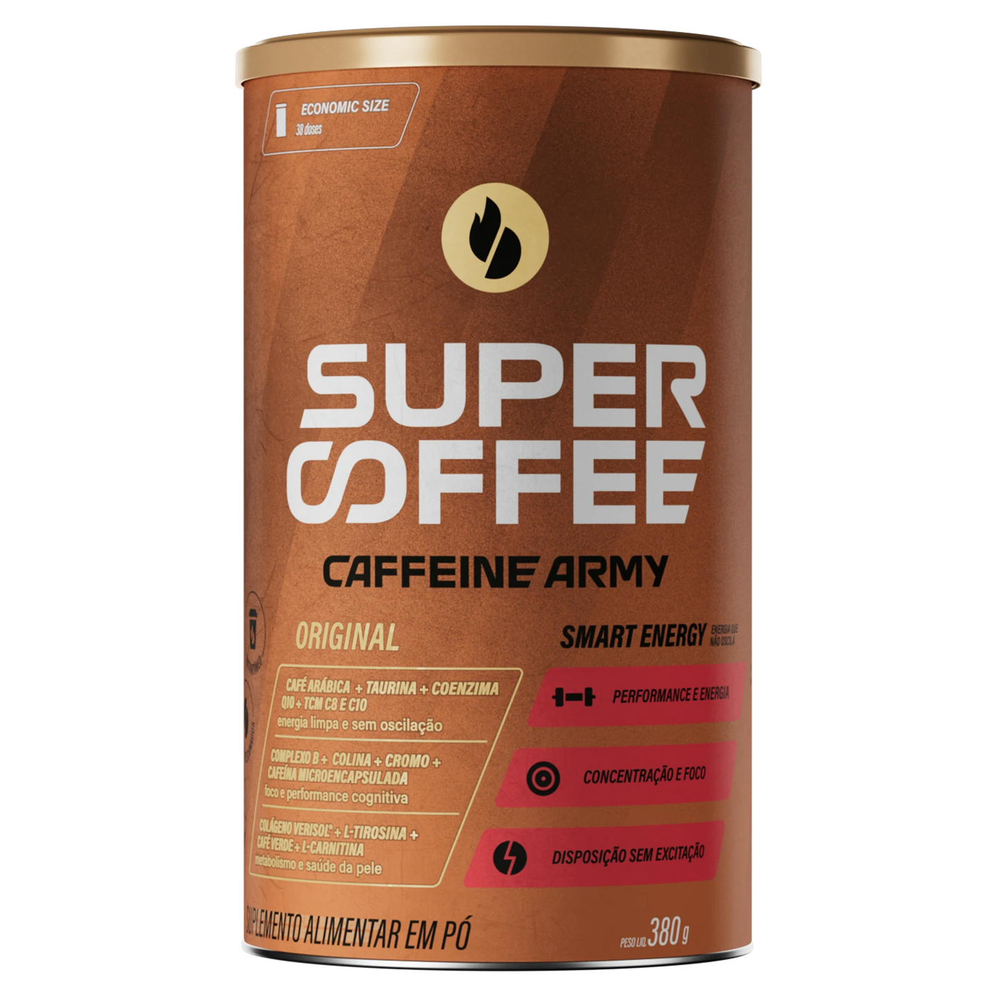 SuperCoffee Original 380g Economic Size Caffeine Army