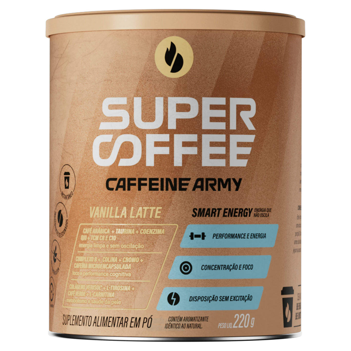 SuperCoffee Vanilla Latte 220g Caffeine Army