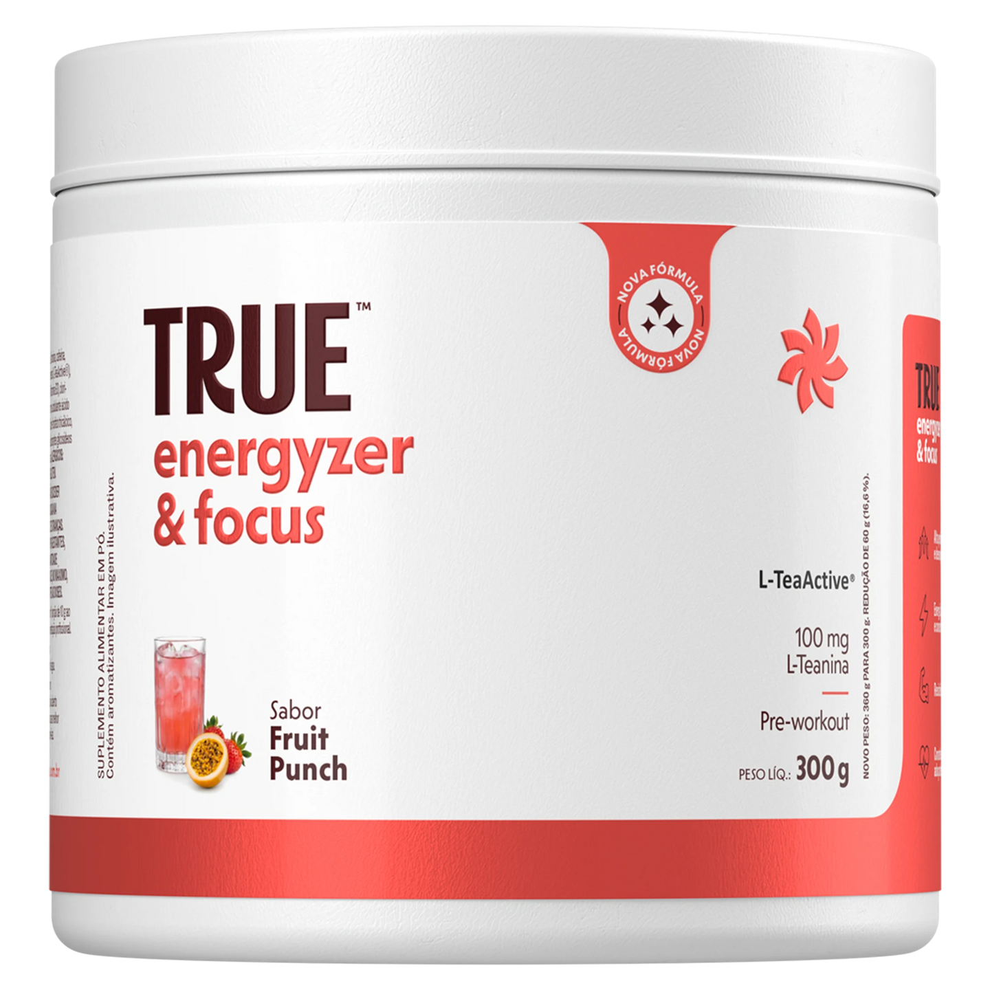 True Energyzer Focus Fruit Punch 300g - frente