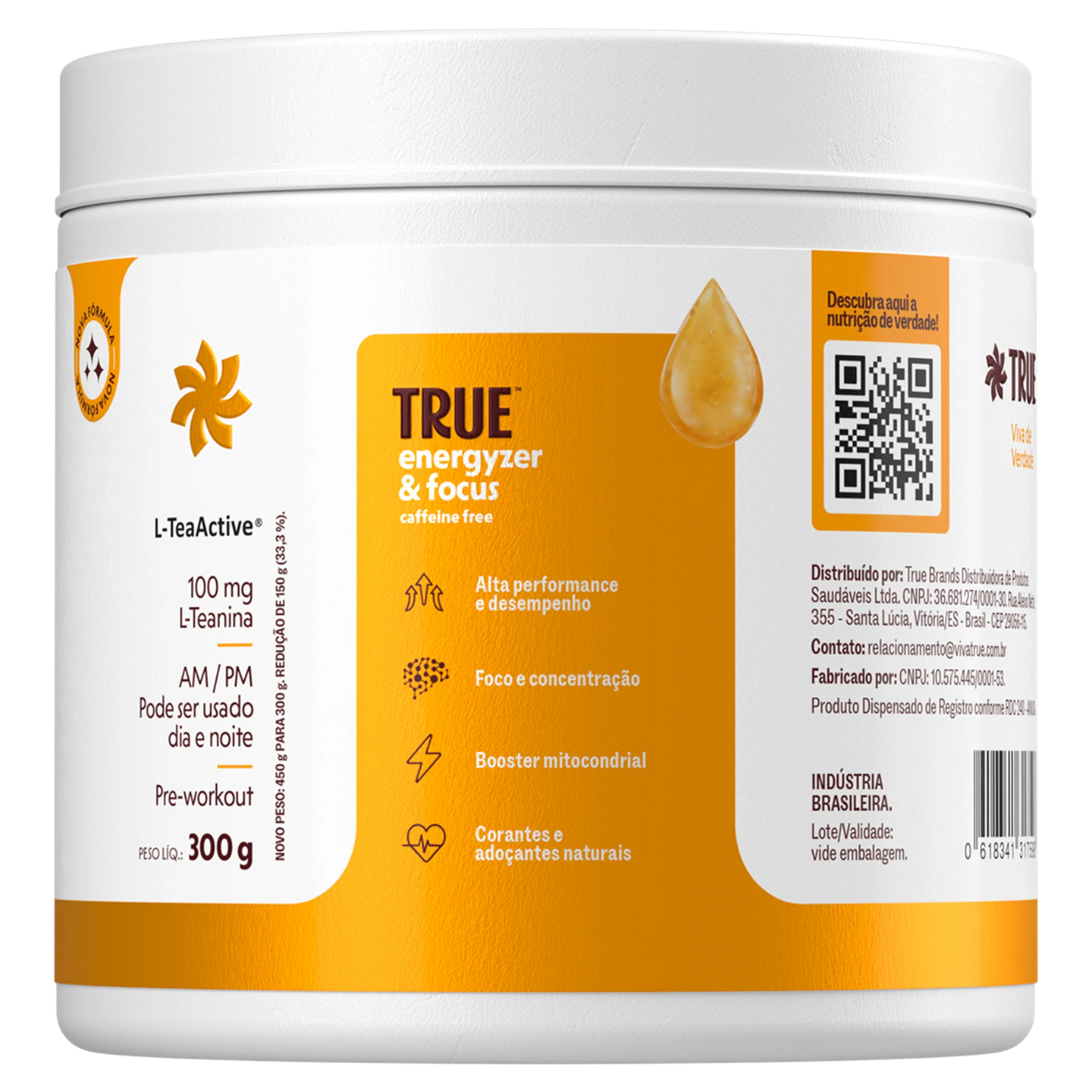 Energyzer Focus Frutas Amarelas - lateral direita