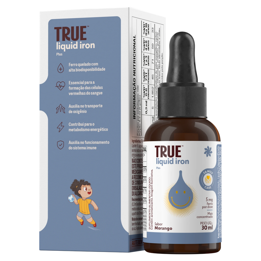 True Iron Plus Líquido - lateral direita
