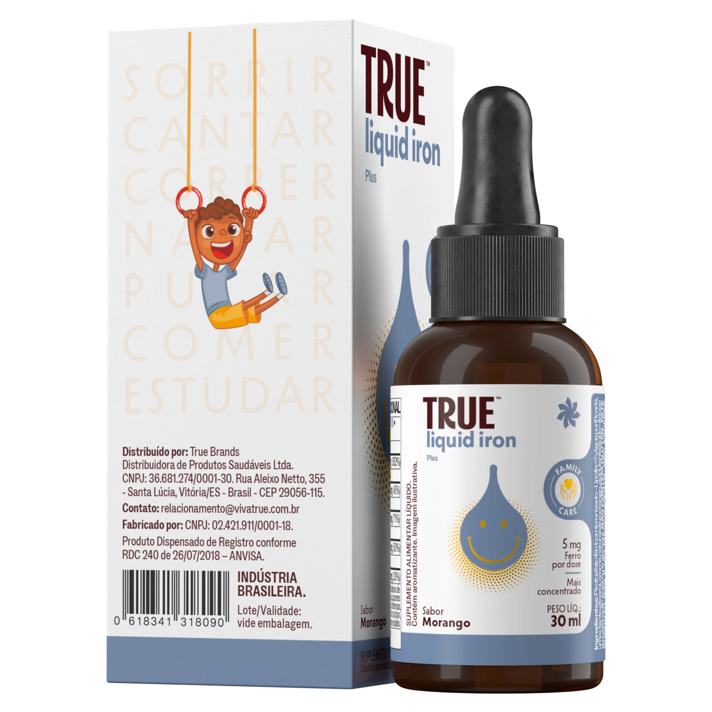 True Iron Plus Líquido - lateral esquerda