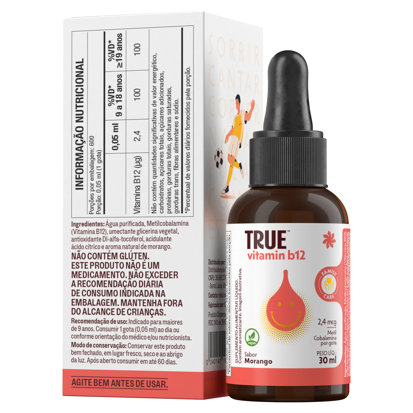 True Vitamina B12 Líquida - verso