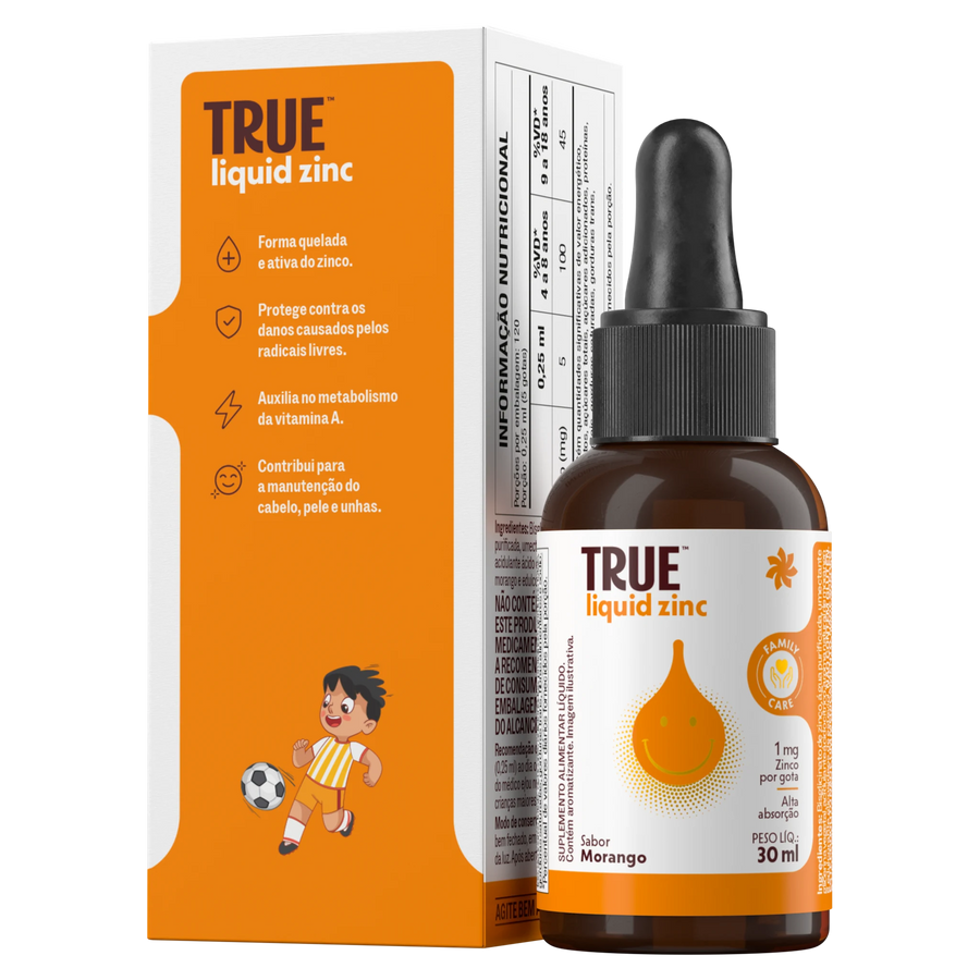 True Zinco Líquido - lateral direita