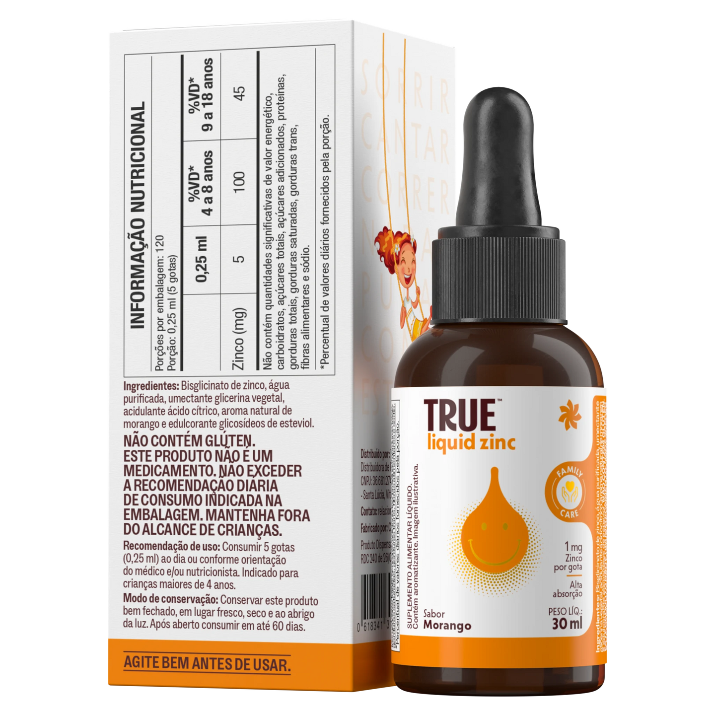 True Zinco Líquido - verso