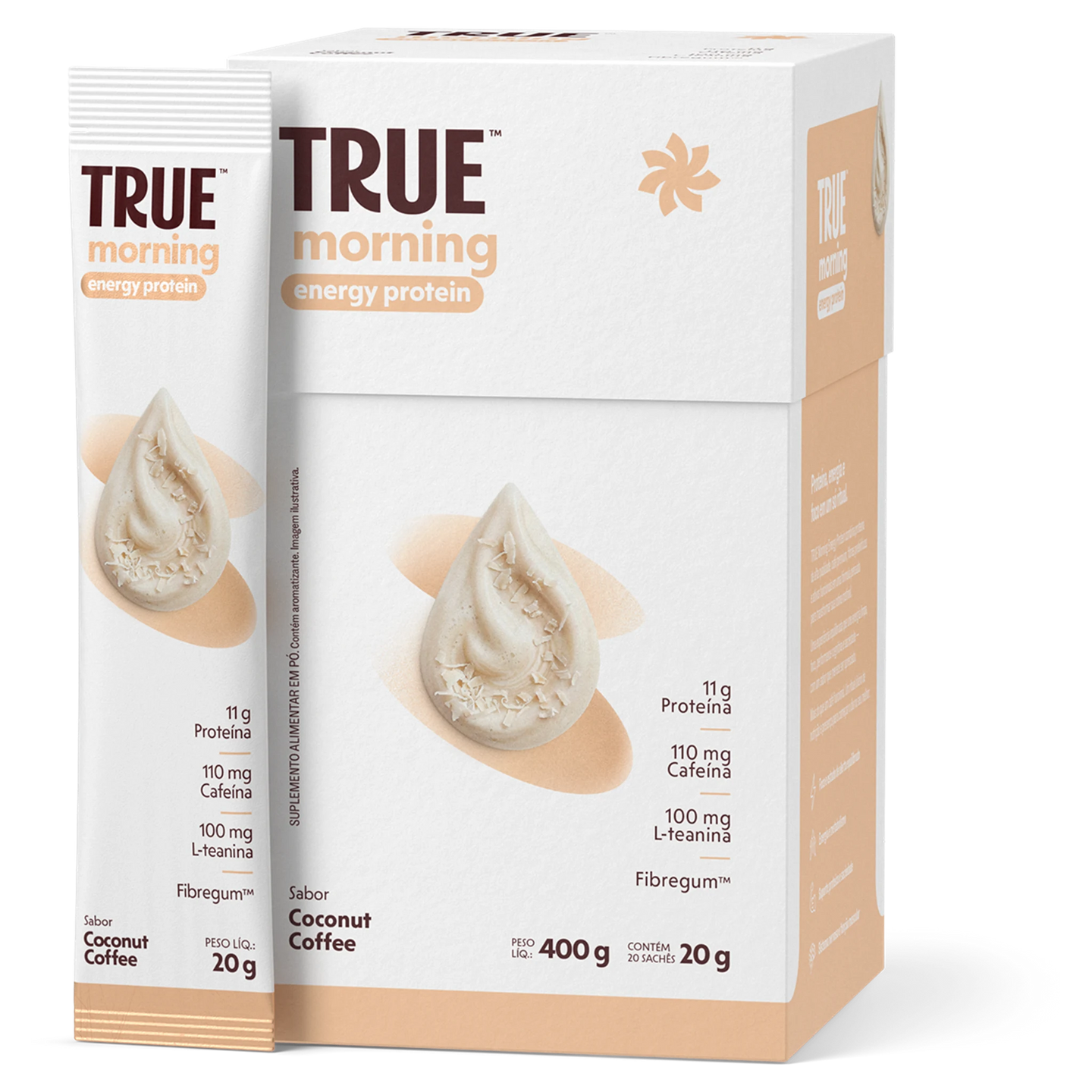 True Morning Coconut Coffee - sachê e caixa