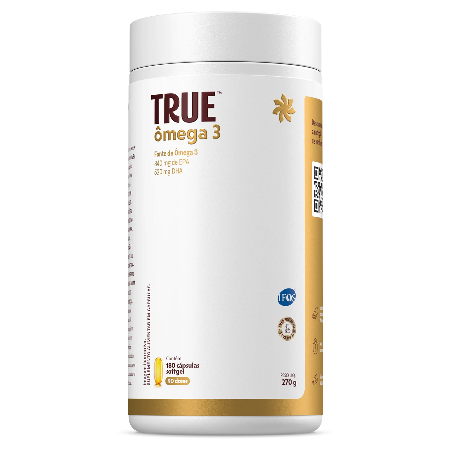 True Ômega 3 180 cápsulas