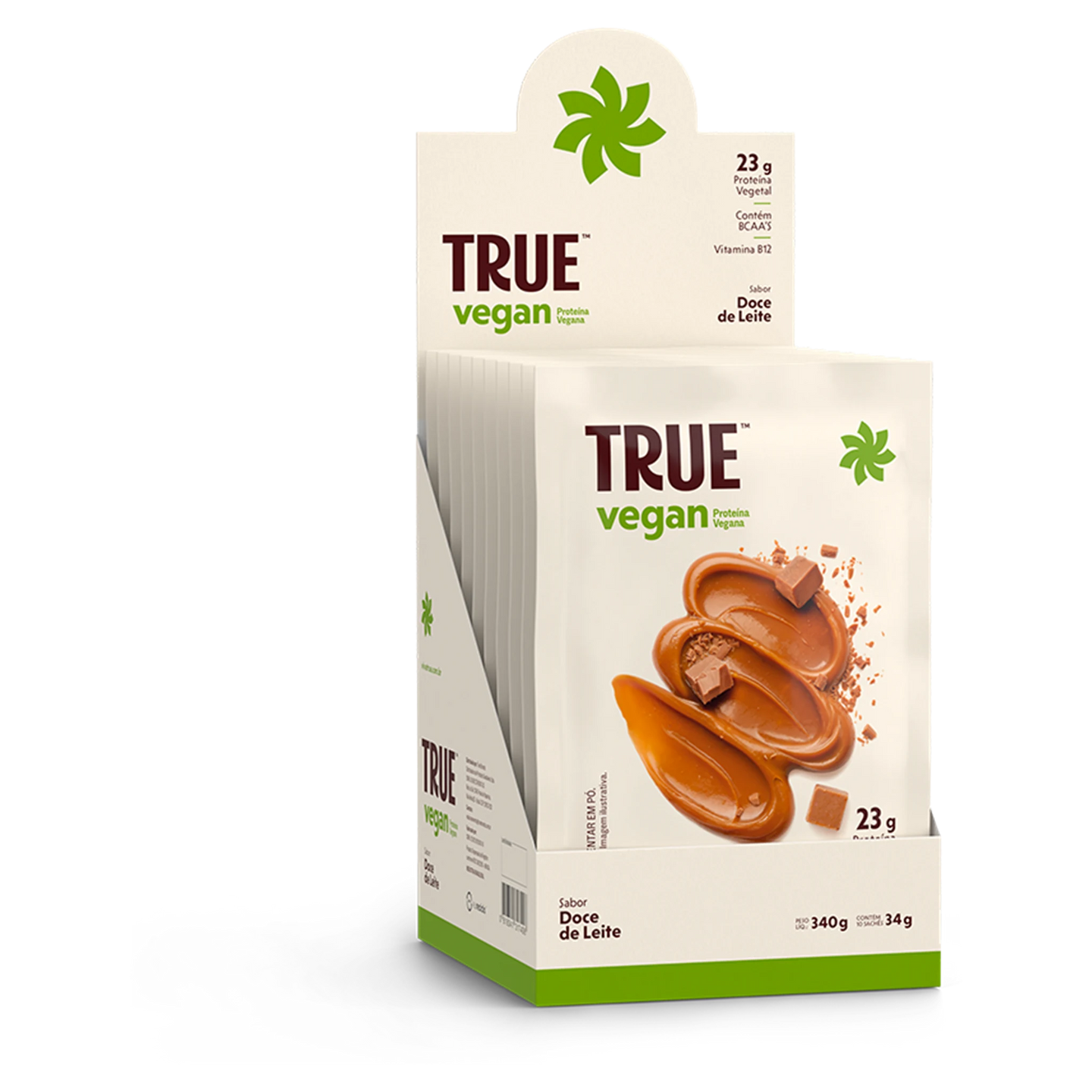 True Vegan display de sachês Doce de Leite