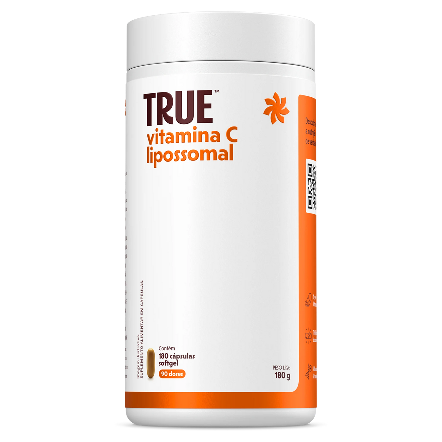 True Vitamina C Lipossomal 180 cápsulas