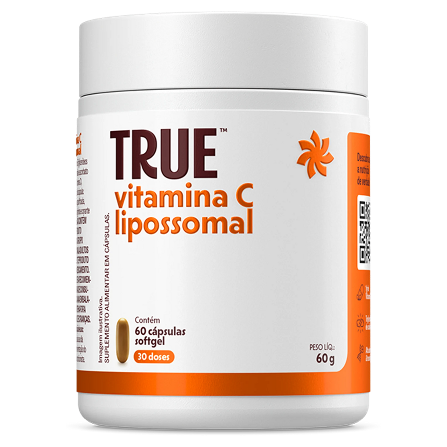 True Vitamina C Lipossomal 60 cápsulas