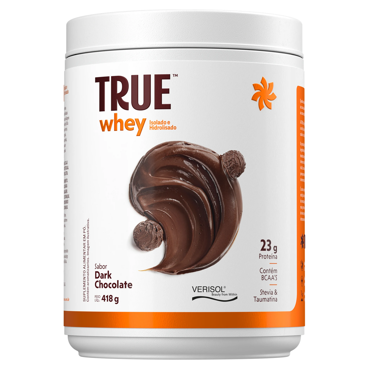 True Whey Dark Chocolate 418g - frente