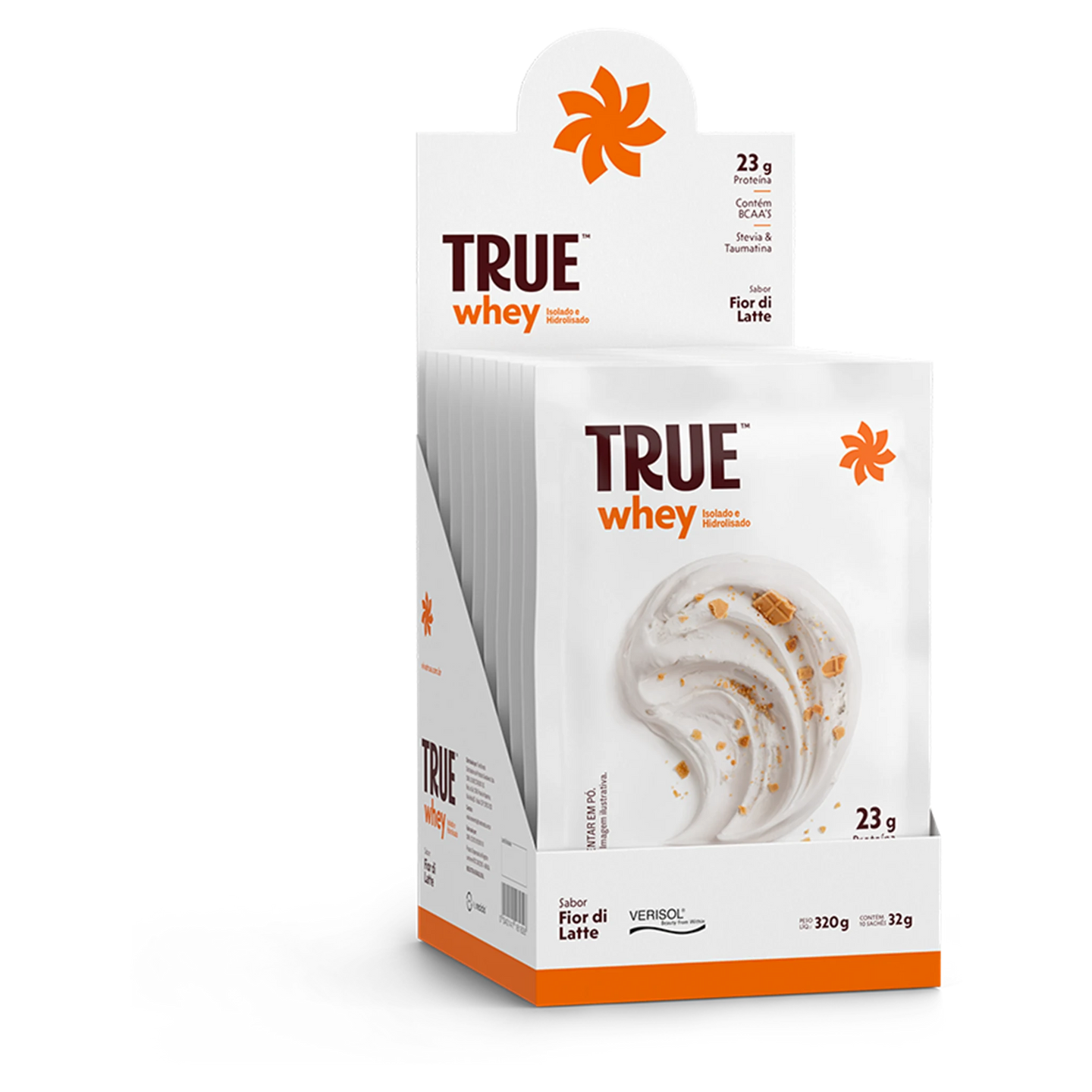 True Whey display de sachês Fior di Latte