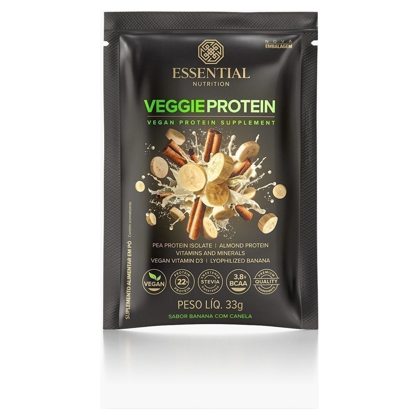 Veggie Protein Banana com Canela Sachê 33g