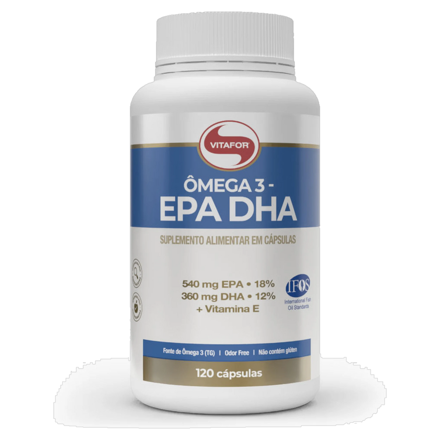 Ômega 3 EPA DHA: Ômega 3 + Vitamina E — 120 cápsulas