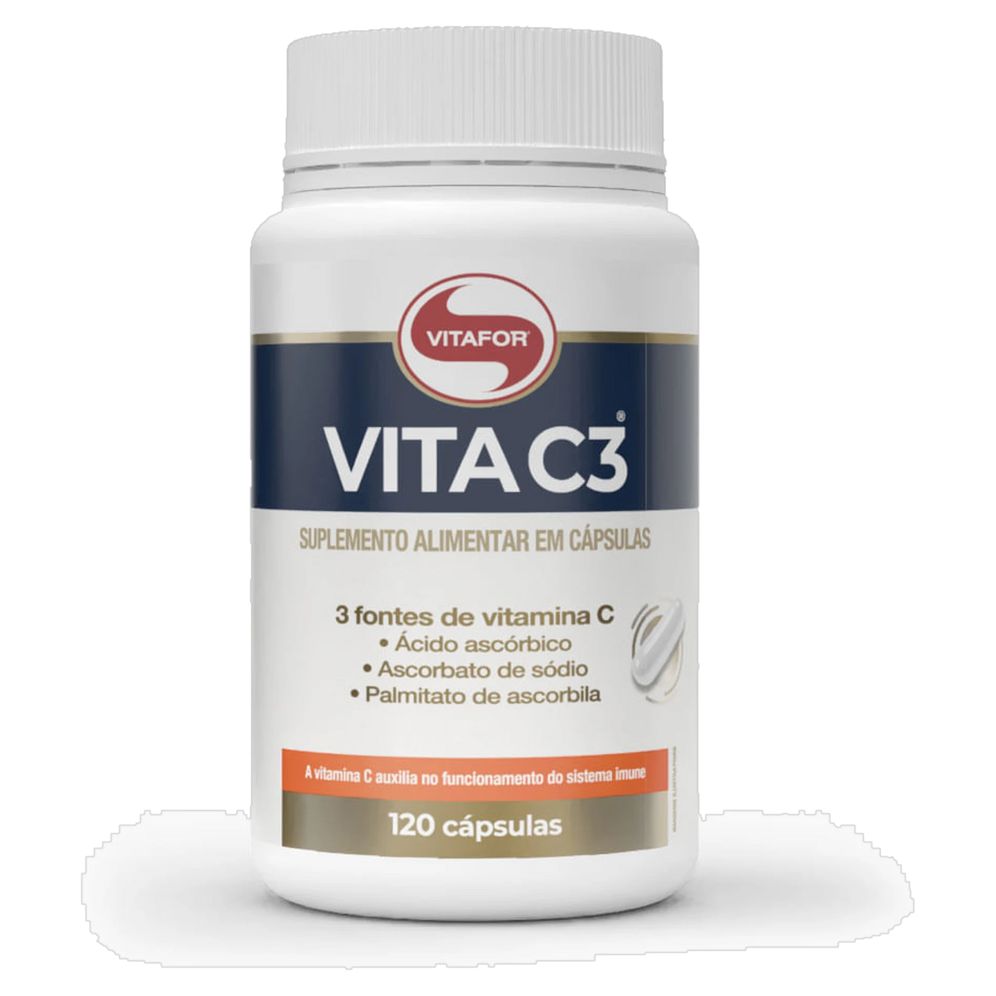 Vita C3: Suplemento 3 Fontes de Vitamina C — 120 cápsulas