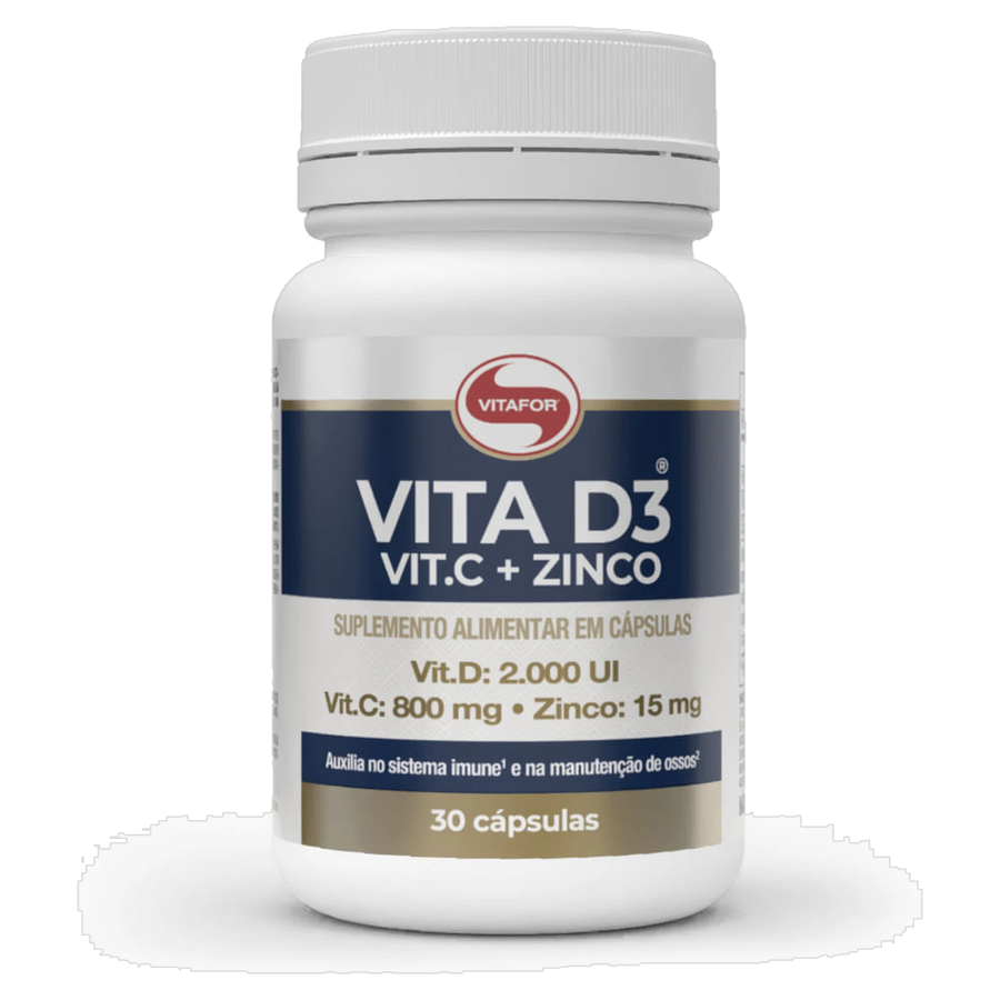 Vita D3 Vit. C + Zinco — 30 cápsulas