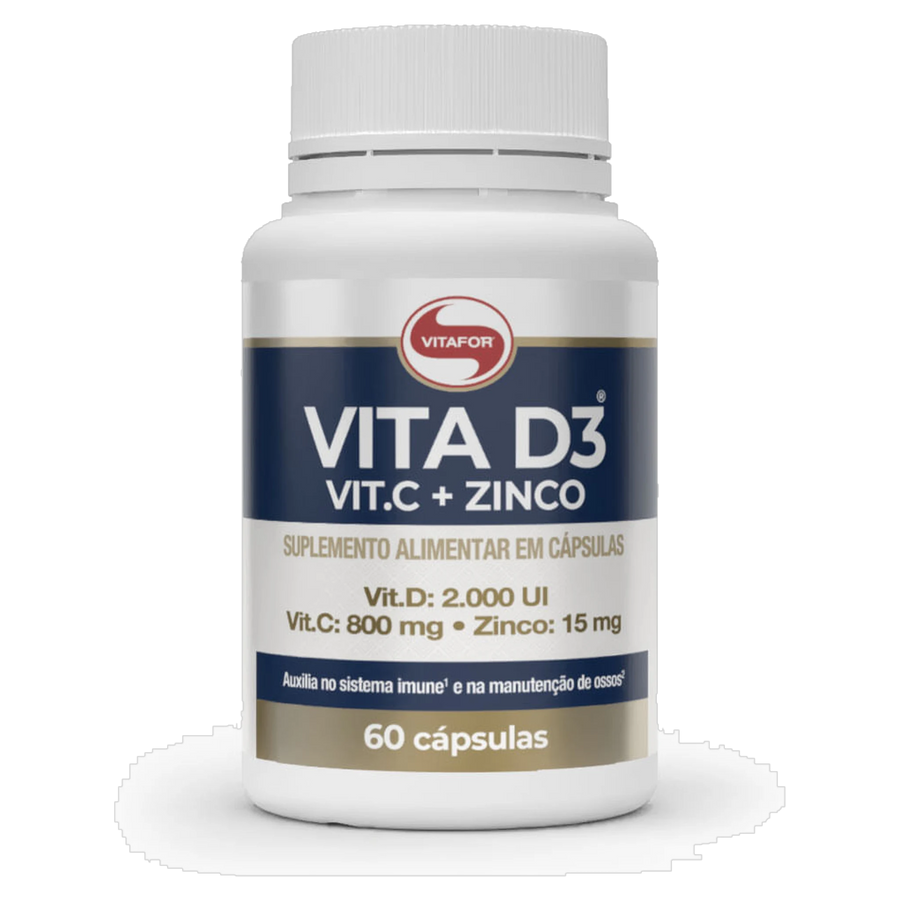 Vita D3 Vit. C + Zinco — 60 cápsulas