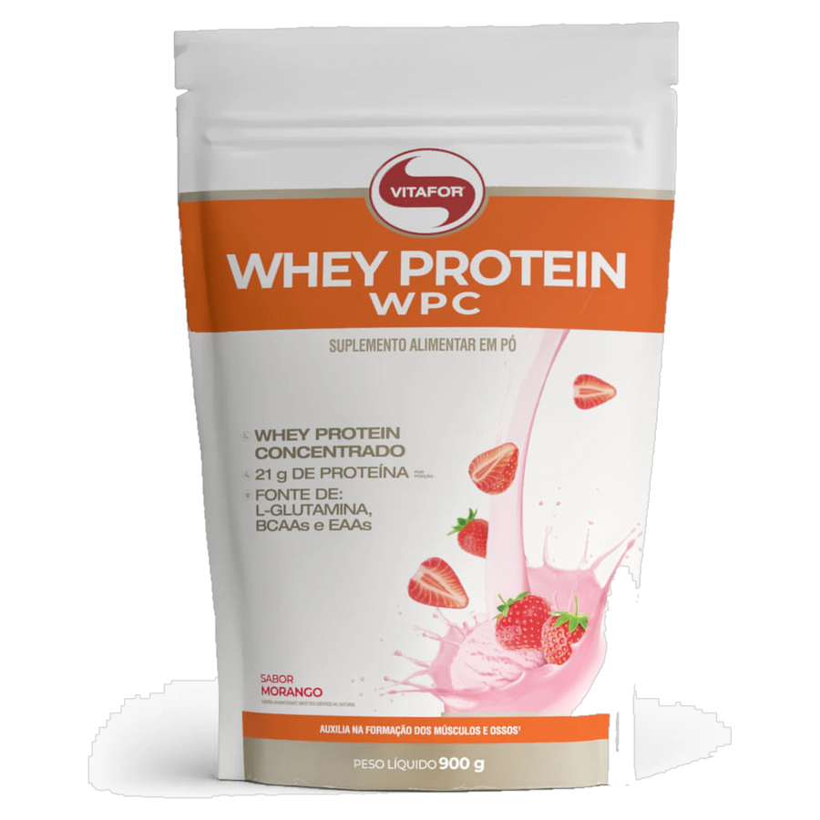 Whey Protein WPC Pouch — Morango