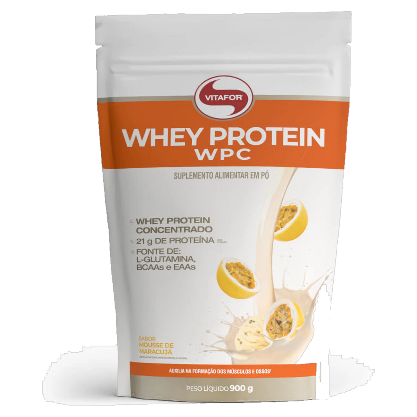 Whey Protein WPC Pouch — Mousse de Maracujá