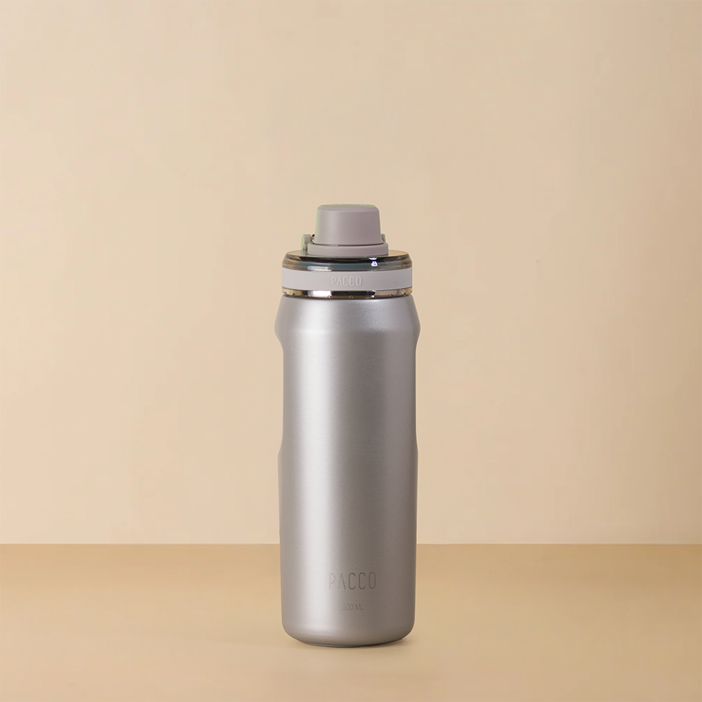 Garrafa Térmica Pacco Vyta 500 ml cor Ouro Branco