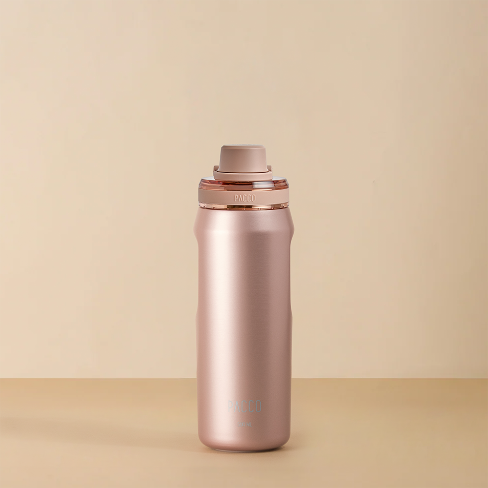 Garrafa Térmica Pacco Vyta 500 ml cor Ouro Rose