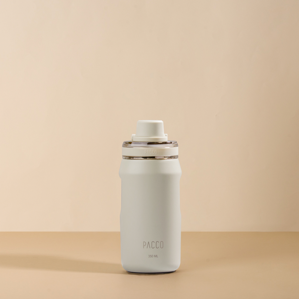 Garrafa Térmica Pacco Vyta 350 ml cor Creme