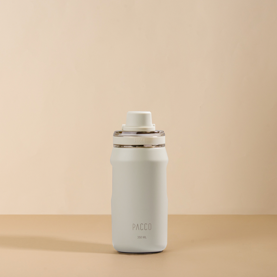 Garrafa Térmica Pacco Vyta 350 ml cor Creme