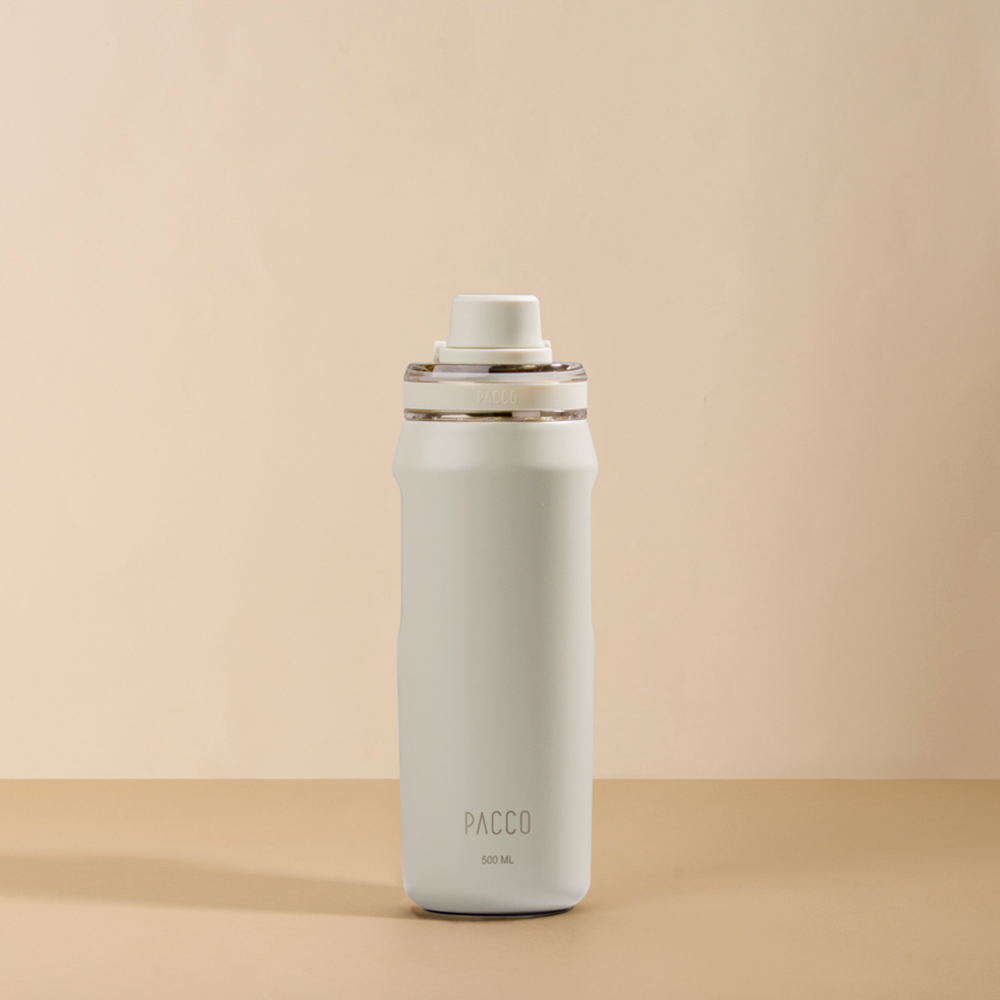 Garrafa Térmica Pacco Vyta 500 ml cor Creme