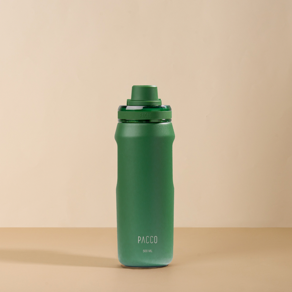 Garrafa Térmica Pacco Vyta 500 ml cor Verde Militar
