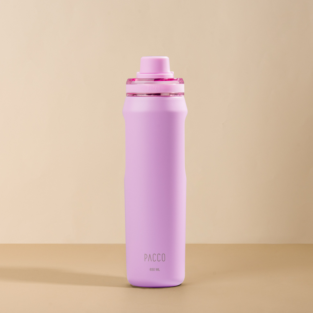 Garrafa Térmica Pacco Vyta 650 ml cor Lilás