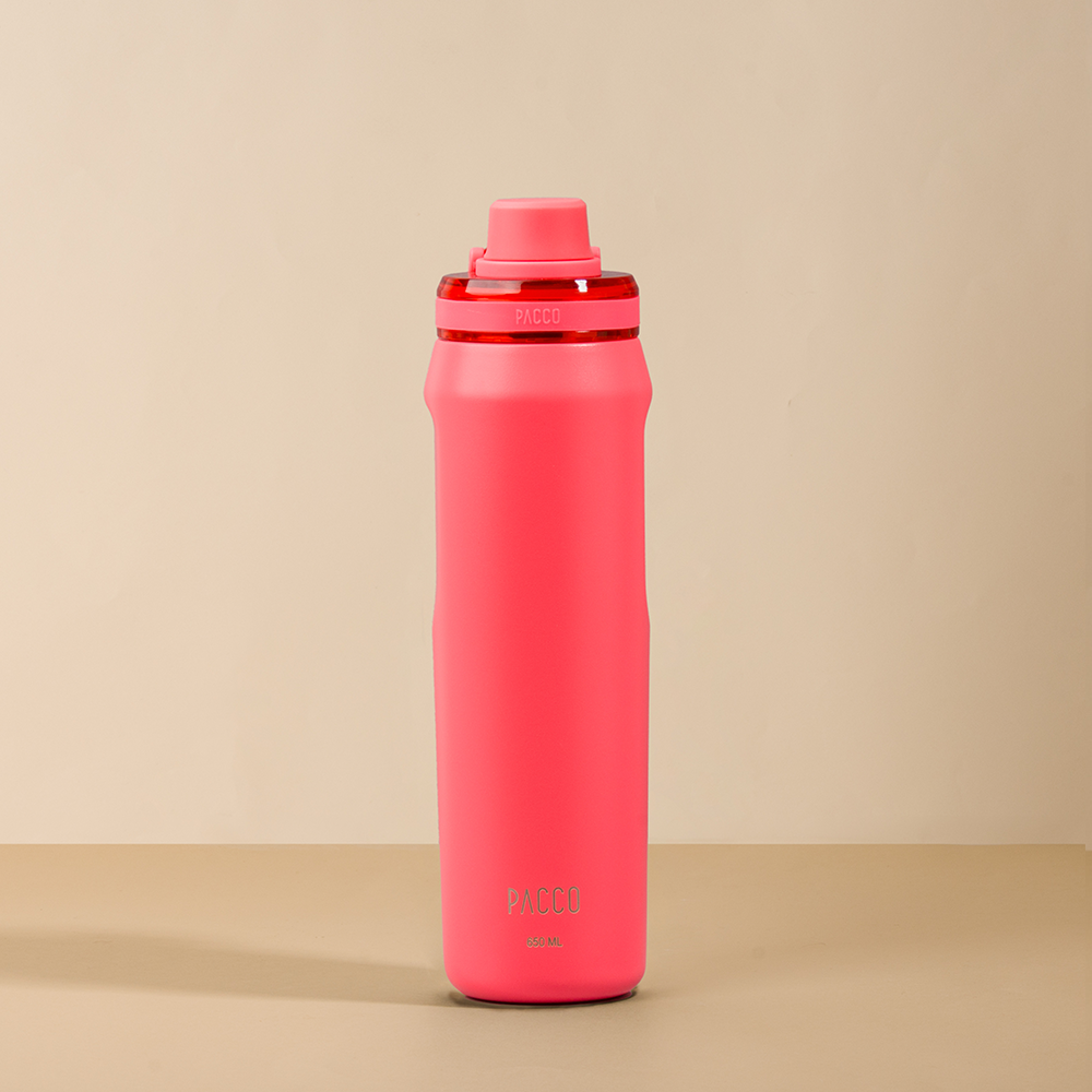 Garrafa Térmica Pacco Vyta 650 ml cor Lovely Coral
