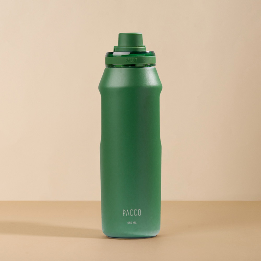 Garrafa Térmica Pacco Vyta 950 ml cor Verde Militar