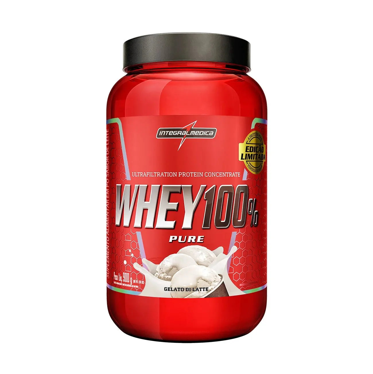Whey 100% Pure Concentrado Integralmédica Gelato Di Latte / Pote 900g